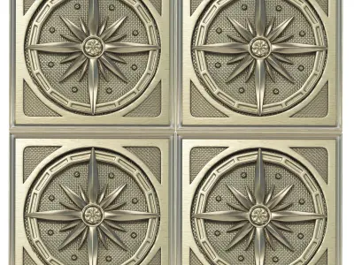 Decorative panels - Set 4 3D model