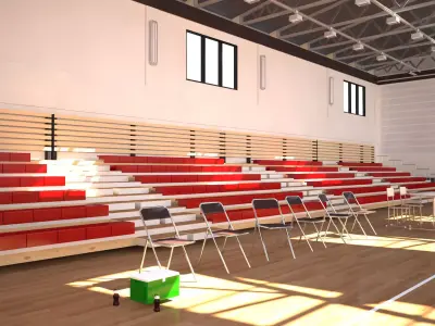 School Gymnasium 3D model