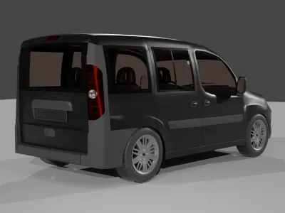 2009 Fiat Doblo car 3D model