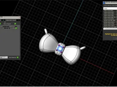 Bow pendant model 884 3D print model
