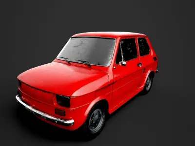 Car Fiat 126p Maluch 3D model