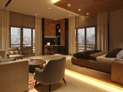 Master Bedroom Free 3D model