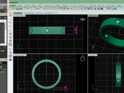 10 car  ring 3D print model