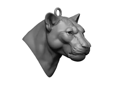 panther head 3D print model