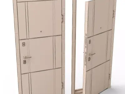 Peraan Door 3D model