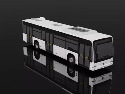 Mercedes Benz Conecto II 2012 EURO V Lowpoly ANIMATED DOOR model Low-poly 3D model