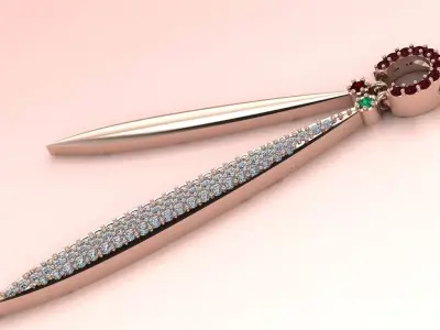 The Sun Dancer Pendant jewelry 3D model - for Her 3D print model