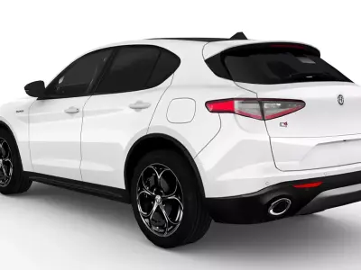 Alfa Romeo Stelvio Q4 2024 Low-poly 3D model