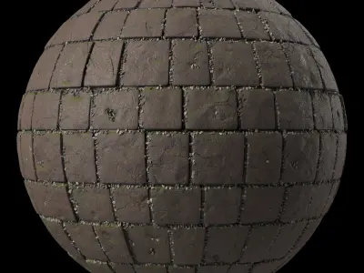 Pavement Materials 26- Slat Stone Paving Pbr 4k Seamless Texture