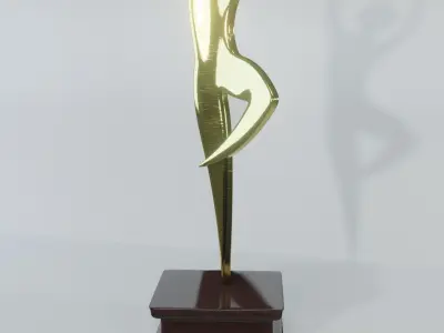 Art Decoration - Balerina Trophy - Dancing Prize 3D model
