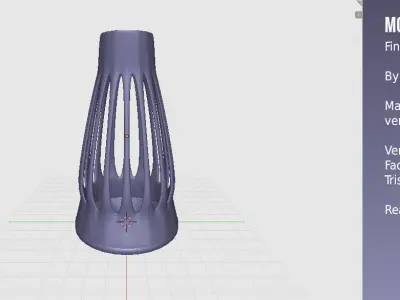 Modern Vase Fine Mouth 3D print model