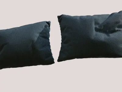 2 Pillow Set Pack 3D model