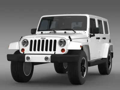 Jeep Wrangler Unlimited Altitude 2012 3D model