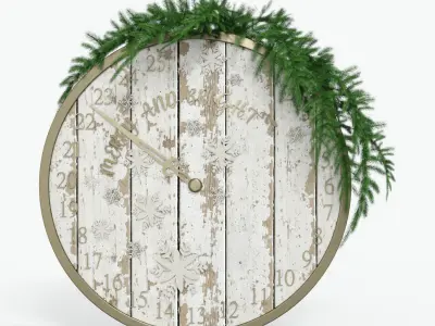 Advent Calendar Christmas Low-poly 3D model