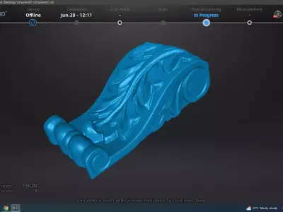 Wood Art Decoration 3D model