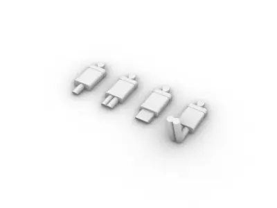 Fancy Muffler Pack for 1-64 scale HotWheels 3D print model