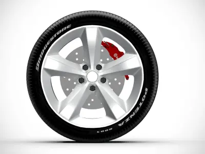 Wheel v15 3D model