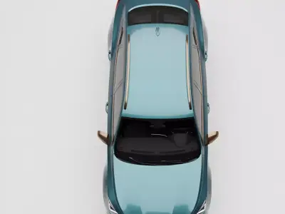 Copper Accented Crossover SUV Low-poly 3D model