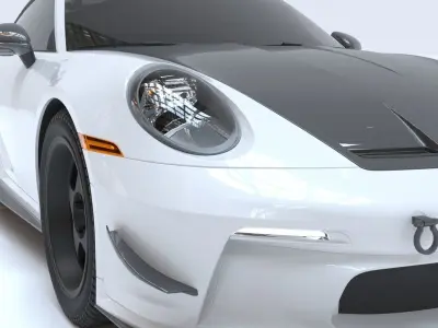911 GT3 2021 Model HQ Carbon Pack 3D model