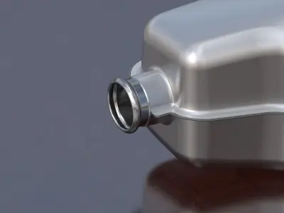 Rear muffler 3D model
