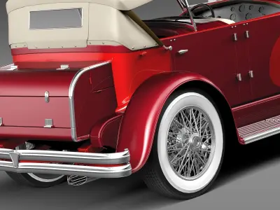 Duesenberg SJ Convertible 1932 3D model