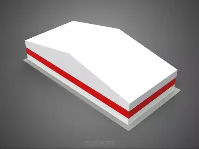 FIREFIGHTER TRUCK FIRE ENGINE GARAGE STATION HOUSE OFFICE GATE 3D model