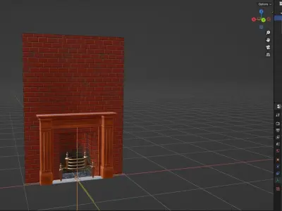 FirePlace  Free low-poly 3D model