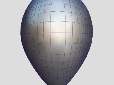 Balloon 2 duck face Low-poly 3D model