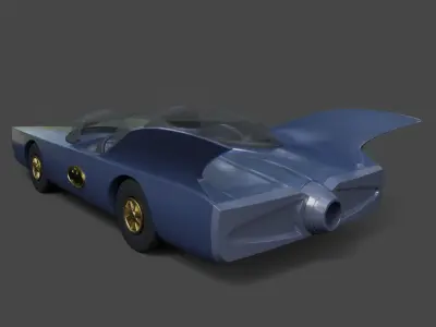 Bat Mobile - 60s 3D print model