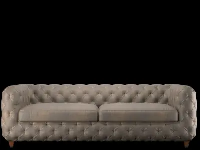 Desire vintage sofa eco 3-seater 3D model