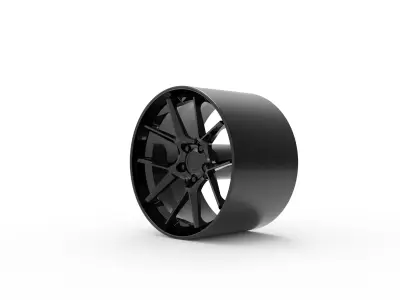 AMERICAN RACING BISHOP WHEEL 3D PRINT MODEL 3D print model