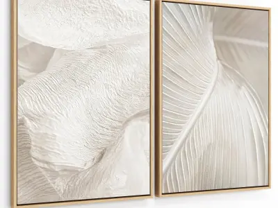 Plaster Two Frame 24 Low-poly 3D model