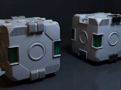 sci fi box Free 3D model get