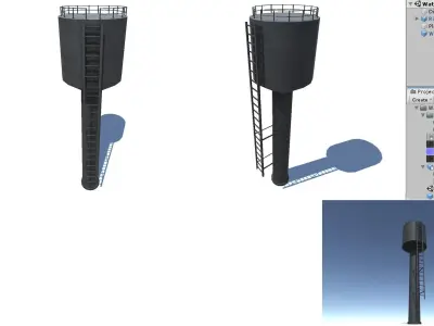 Water Tower 2 3D model