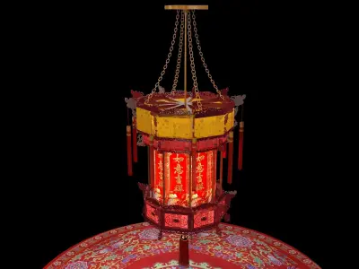 Chinese palace lantern   3D model purchase