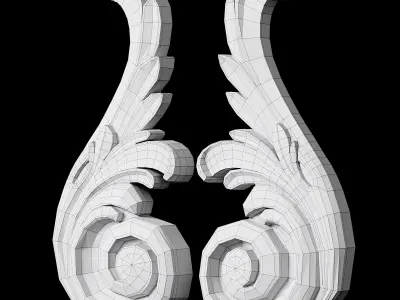 Molding Decor  Low-poly 3D model