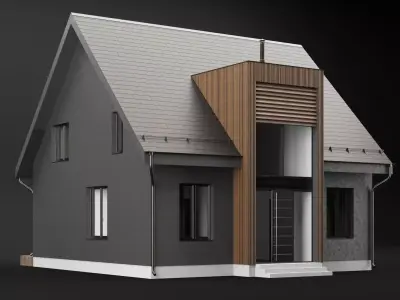 Modern house 05 3D model