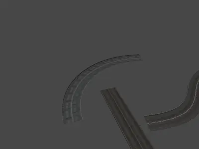 Cinematic roads pack Free 3D model