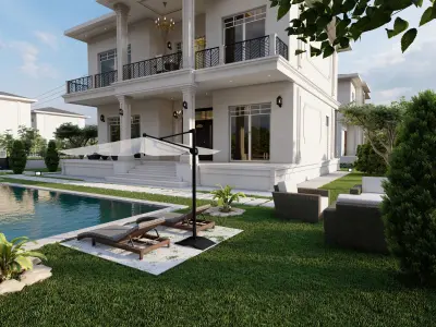 villa  3D model purchase