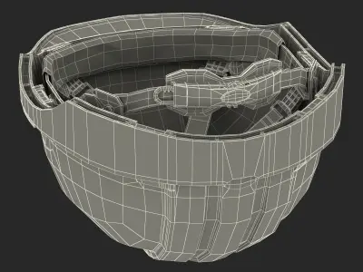 Safety Helmet White 3D model