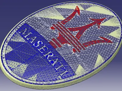 MASERATI Logo 3D model