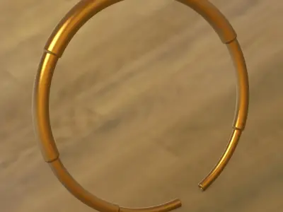 Mechanical Shaft Bracelet 3D print model