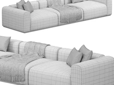 Braid Mahy Sectional sofa 3D model