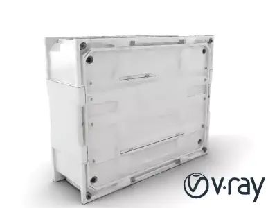 Futuristic Modular Wall Panel Design model pack Low-poly 3D model