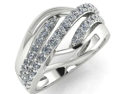 light weight gold diamond rings-C111116SKCH2026044-wt-0-5 3D print model
