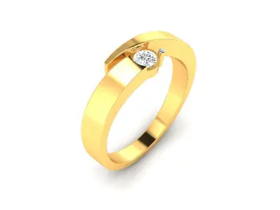 Solitaire Wedding Engagement Ring 3D print model purchase