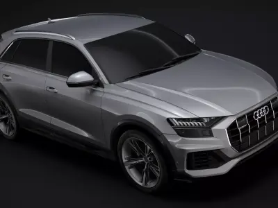 Audi Q8 50 TDI quattro 2020 3D model