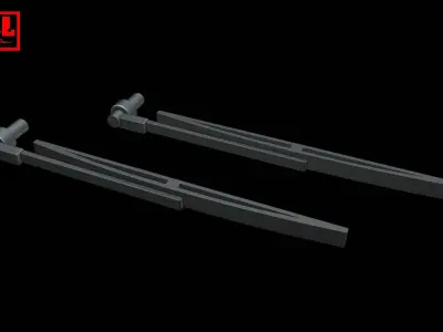 Windshield wipers 002 3D print model