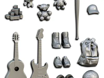 House Accessories Diorama Pack 3D print model
