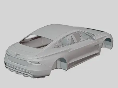 Audi e-tron GT Concept 2019 Printable Body 3D print model
